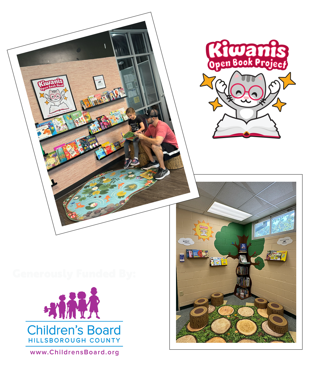 Book Nook Photo Collage CBHC Logo